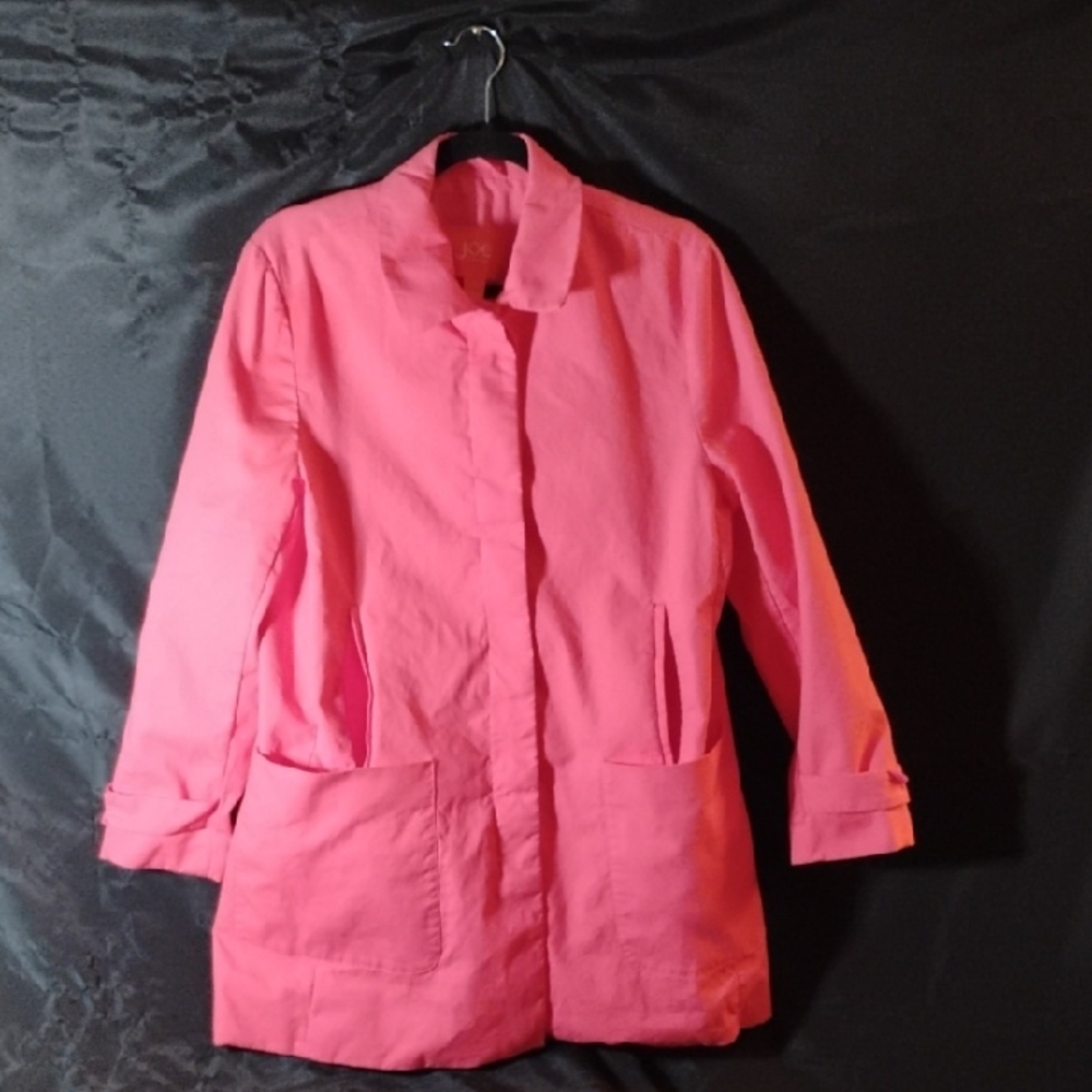 Joe Fresh Women's Bold Pink Trench Coat